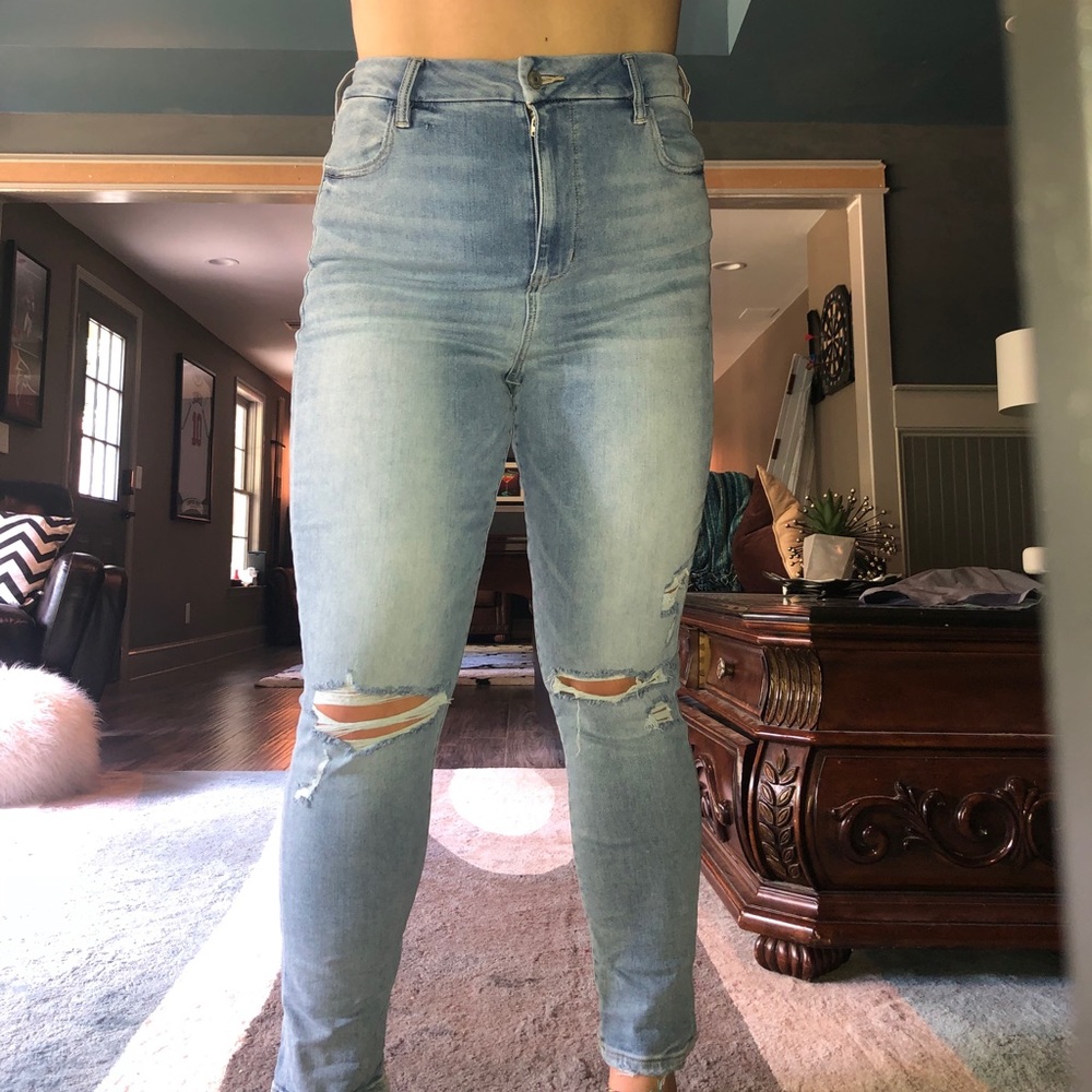 American Eagle curvy highest rise jeggings